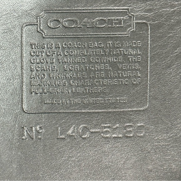 COACH - Metropolitan Legacy Black Leather Briefcase Laptop  L4C-5180 - Picture 15 of 15